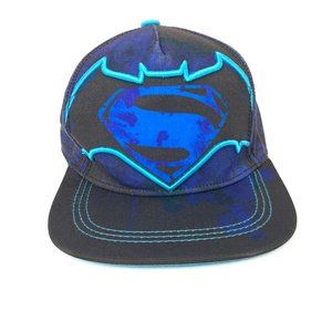 3/$25 Batman V Superman Dawn of Justice Kids Snapback Hat - Blue